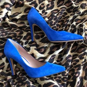 Size 11/41 Royal Blue Suede Vince Camuto Heels